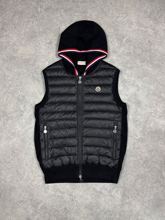 MONCLER TRICOT GILET - BLACK